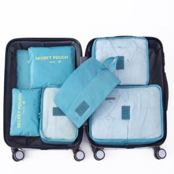 New! Packing Cubes, Travel Luggage Organizers Set with Toiletry Bag 7pcs - Picture 1 of 5